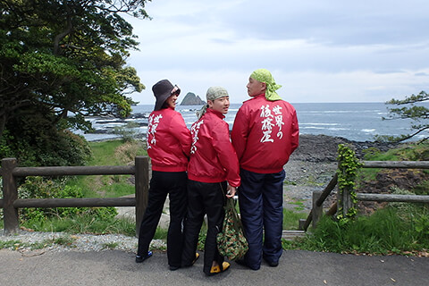 社寺建築会社様のスタッフジャンパー　背中