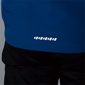 背中裾部 反射プリント