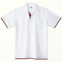 00195　ホワイト×バーガンディー