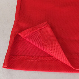 表（ポリエステル100％）／裏（綿100％）